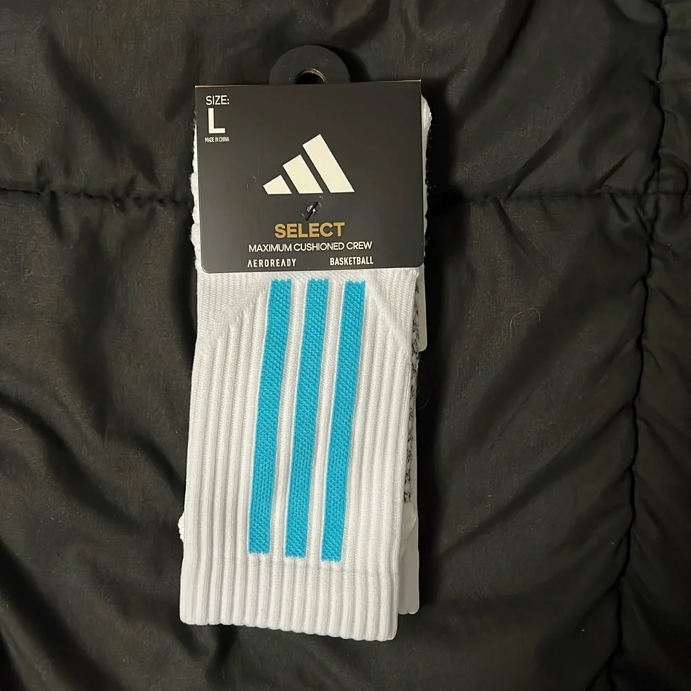 Adidas McDonald’s All-American Game Select Basketball XL Socks (Baby Blue)
